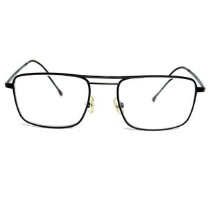 Morel France 30090L GN 01 Black Metal Square Eyeglasses Frames 54-20-150